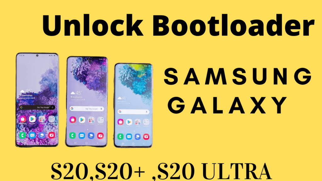 Bootloader unlock Samsung Galaxy S20 series