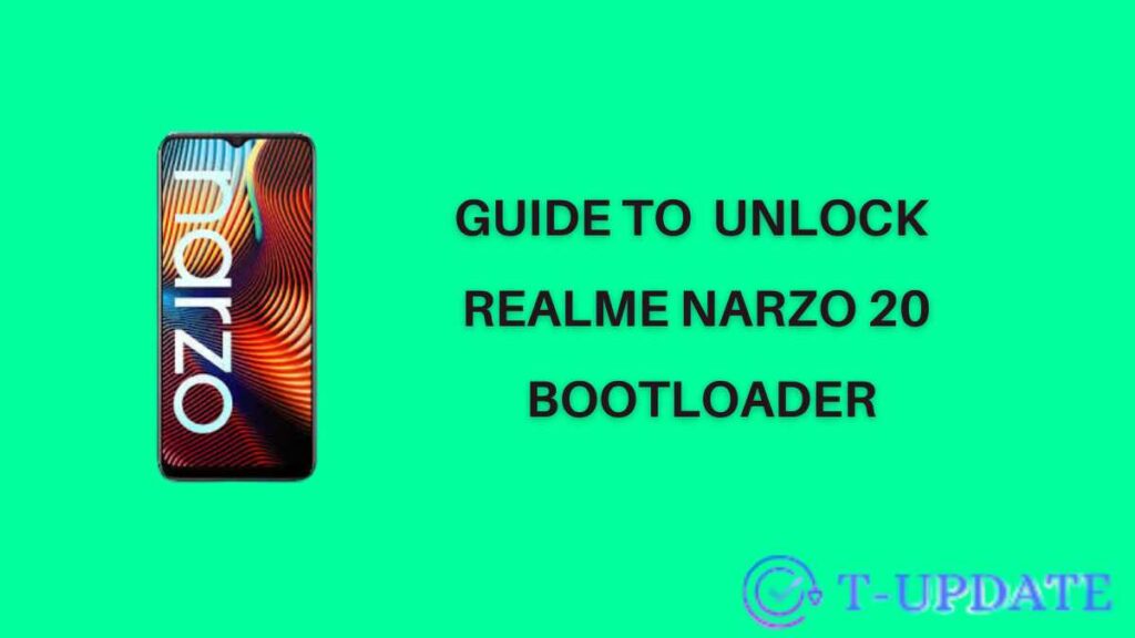 Guide to unlock realme narzo 20 bootloader