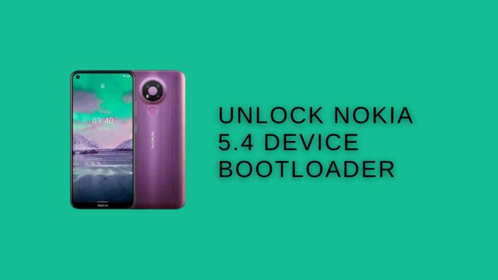 unlock Nokia 5.4 bootloader