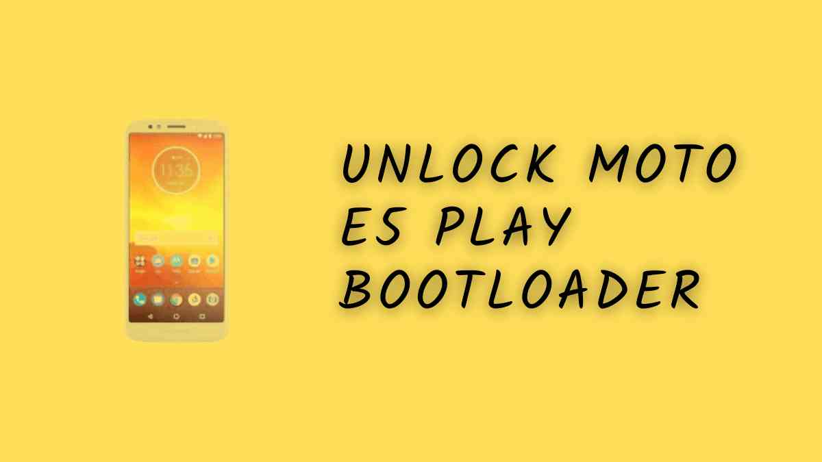 Unlock Moto E5 Play Bootloader