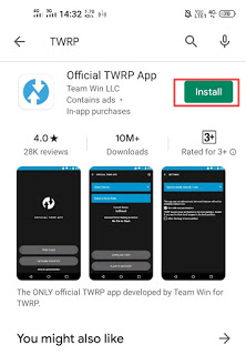 Install TWRP Application from PlayStore